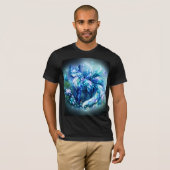 クリスタルファンタジーフォックスアート | メンズTシャツ Tシャツ (正面フル)
