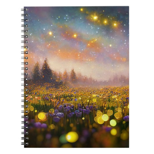 クリスタルフィールドと星空ノート ノートブック (正面)