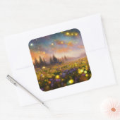 クリスタルフィールドと星空 スクエアシール (封筒)