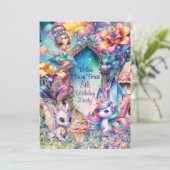 クリスタルフェアリーフォレストパーティー招待状 招待状 (スタンド正面)