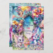 クリスタルフェアリーフォレストパーティー招待状 招待状 (正面/裏面)