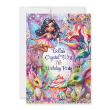 クリスタルフェアリーフォレストパーティー招待状