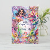 クリスタルフェアリーフォレストパーティー招待状 招待状 (スタンド正面)