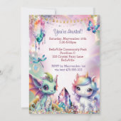 クリスタルフェアリーフォレストパーティー招待状 招待状 (裏面)