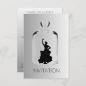 クリスタルフラメンコナイトクラブパーティーVIP招待状 招待状 (正面/裏面)