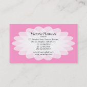 クリスタルフラワー – ピンク 名刺 (裏面)