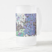 クリスタルフローラの花 フロストグラスビールジョッキ (正面右)