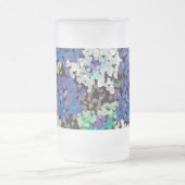 クリスタルフローラの花 フロストグラスビールジョッキ (中央)