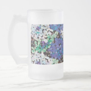 クリスタルフローラの花 フロストグラスビールジョッキ