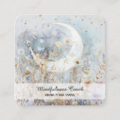 *~*クリスタルフローラ三日月花QR AP70 スクエア名刺 (正面)