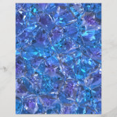 クリスタルブルーとパープルスクラップブック紙 (裏面)