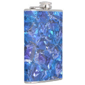 クリスタルブルーとパープル フラスク (右)