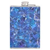 クリスタルブルーとパープル フラスク (裏面)