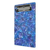 クリスタルブルーとパープル ミニクリップボード (アングル2)