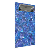 クリスタルブルーとパープル ミニクリップボード (アングル)