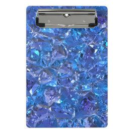 クリスタルブルーとパープル ミニクリップボード