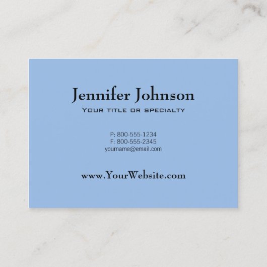 クリスタルブルーの目を持つ美しいホワイトタイガー 名刺 (裏面)