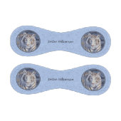 クリスタルブルーの目を持つ美しいホワイトタイガー 野球ボール (パネル)