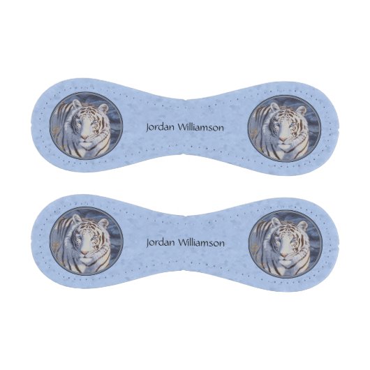 クリスタルブルーの目を持つ美しいホワイトタイガー 野球ボール (パネル)