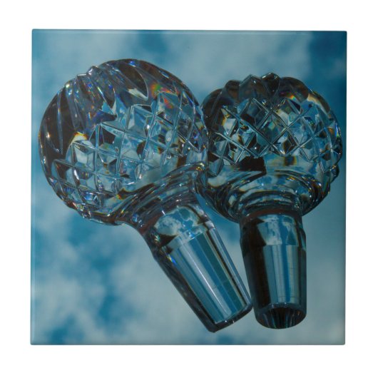 クリスタルブルーの空の向こう タイル (正面)