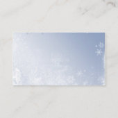 クリスタルブルーウィンターウェディング座席表 プレイスカード (裏面)