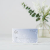 クリスタルブルーウィンターウェディング座席表 プレイスカード (スタンド正面)