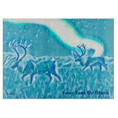 クリスタルブルーカリブー カッティングボード (正面)