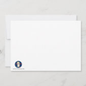 クリスタルブルーカリブー – Vrolijk kerstfeest 招待状 (裏面)