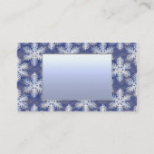 クリスタルブルースノーフレークお祝い 名刺 (裏面)