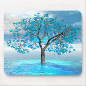 クリスタルブルーツリーマウスパッド マウスパッド (正面)