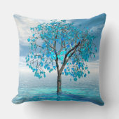 クリスタルブルーツリー装飾用クッション クッション (正面)