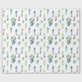 クリスタルブルーパープルグリーン ラッピングペーパー (フラット)