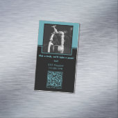 クリスタルブルー💧🔍水漏れ検知：オーダーメイド配管 マグネット名刺 (インサイチュ)