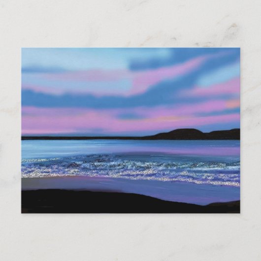 クリスタルブルー水 ポストカード (正面)