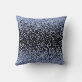 クリスタルブルー黒背景クッション枕 クッション (裏面)