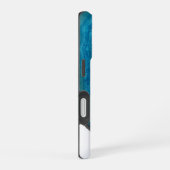 クリスタルブルー+ジオードスライス オーダーメイド iPhone 16ケース (右側面)