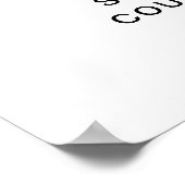 クリスタルブーツとブリーカップルのシャワーのサイン ポスター (角)