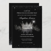 クリスタルプリンセスクラウンベビーシャワー招待状 招待状 (正面/裏面)