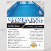 クリスタルプール、スイミングプールクリーニン広告グ チラシ (正面)