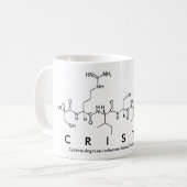 クリスタルペプチド名mag コーヒーマグカップ (正面左)