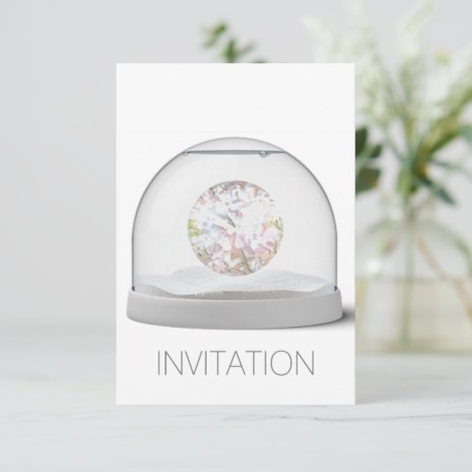 クリスタルホワイトスワロフスキークラブパーティーVIP招待状 招待状 (スタンド正面)