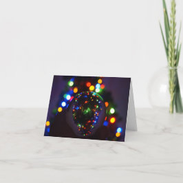 クリスタルボールでクリスマスを折り畳んだクリスマスカード カード