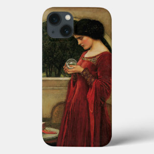 クリスタルボールを持つ女性(ウォーターハウスによる絵画) iPhone 13ケース