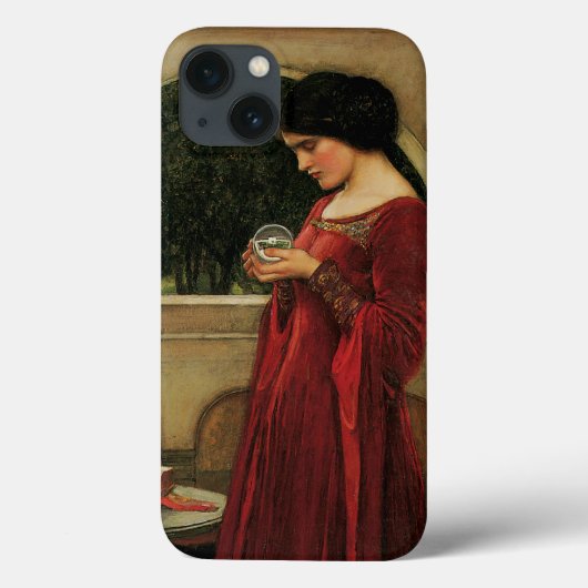 クリスタルボールを持つ女性(ウォーターハウスによる絵画) Case-Mate iPhoneケース (裏面)
