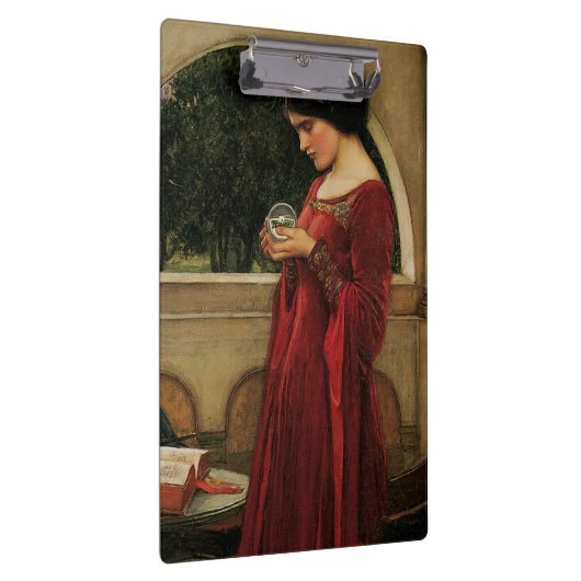 クリスタルボールウーマンウォーターハ絵画ウス クリップボード (右)