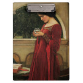 クリスタルボールウーマンウォーターハ絵画ウス クリップボード (正面)