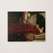 クリスタルボールウーマンウォーターハ絵画ウス ジグソーパズル (横)