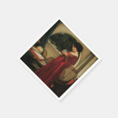 クリスタルボールウーマンウォーターハ絵画ウス スタンダードカクテルナプキン (角)