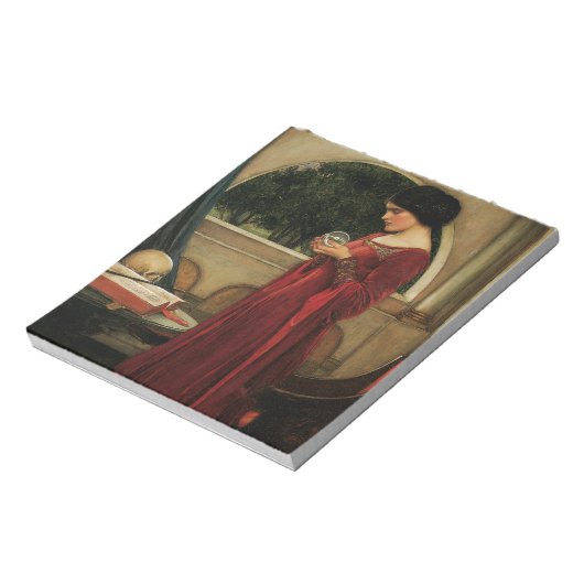 クリスタルボールウーマンウォーターハ絵画ウス ノートパッド (回転)