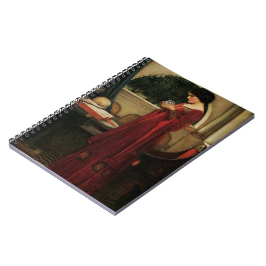 クリスタルボールウーマンウォーターハ絵画ウス ノートブック (左側)